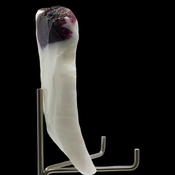 Milk Glass Infused Amethyst Purple Art Glass Cullet Slag Glass #4M37 - Picture 5 of 6